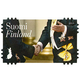 Linnan juhlat - Kättely postimerkki kotimaa ikimerkki