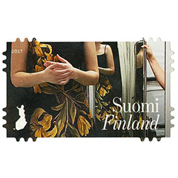 Linnan juhlat - Puvun sovitus  postimerkki kotimaa ikimerkki