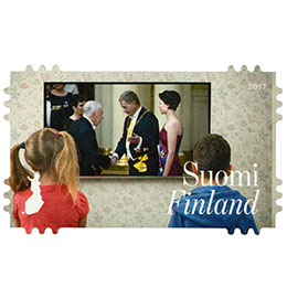 Linnan juhlat - Televisiolähetys  postimerkki kotimaa ikimerkki