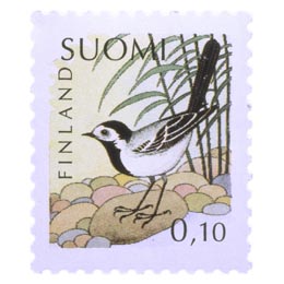 Linnut - Västäräkki  postimerkki 0