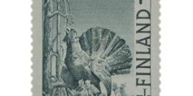 Lintuja - Metso vihreä postimerkki 7 markka