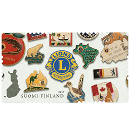Lions-järjestö 100 vuotta  postimerkki kotimaa ikimerkki