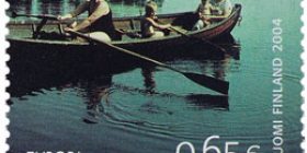 Loma - Soutuvene järvellä  postimerkki 0