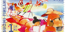 Lomalla - Uimaranta postimerkki 1 luokka