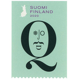 Lukutaito - Monokkelisilmäinen herrasmies postimerkki kotimaa ikimerkki