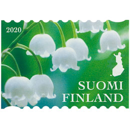 Luonnonkukkia - Kielo  postimerkki kotimaa ikimerkki