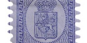 Malli 1866 sininen postimerkki 0