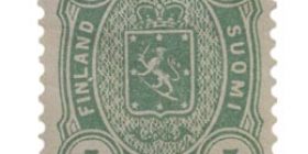 Malli 1885 vihreä postimerkki 0