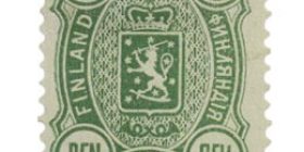 Malli 1889 vihreä postimerkki 0