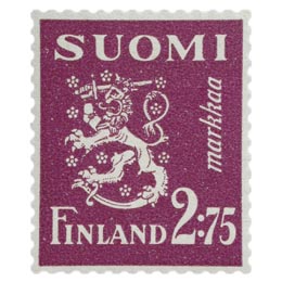 Malli 1930 Leijona lila postimerkki 2