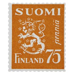 Malli 1930 Leijona oranssi postimerkki 0