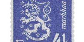 Malli 1930 Leijona sininen postimerkki 4