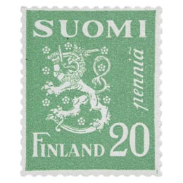 Malli 1930 Leijona vihreä postimerkki 0