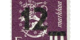 Malli 1930 Leijona violetti postimerkki 12 markka