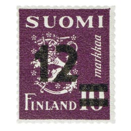 Malli 1930 Leijona violetti postimerkki 12 markka