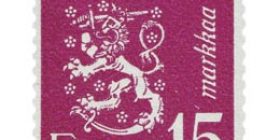 Malli 1930 Leijona violetti postimerkki 15 markka