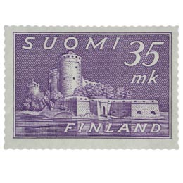 Malli 1930 Olavinlinna violetti postimerkki 35 markka