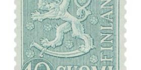 Malli 1954 Leijona vihreä postimerkki 10 markka