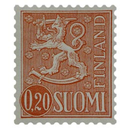 Malli 1963 Leijona karmiini postimerkki 0