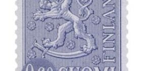 Malli 1963 Leijona sininen postimerkki 0