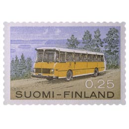 Malli 1963 Postilinja-auto  postimerkki 0