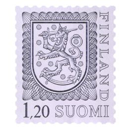 Malli 1975 Vaakuna harmaa postimerkki 1