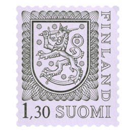 Malli 1975 Vaakuna oliivinvihreä postimerkki 1