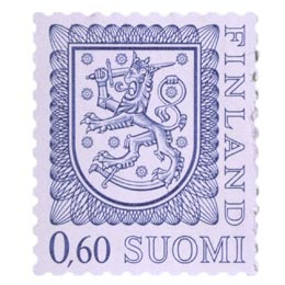 Malli 1975 Vaakuna sininen postimerkki 0