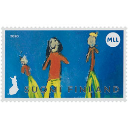 Mannerheimin Lastensuojeluliitto 100 vuotta  postimerkki kotimaa ikimerkki