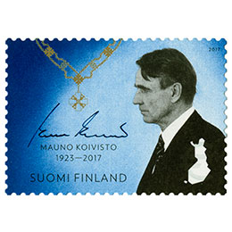 Mauno Koivisto 1923 - 2017  postimerkki kotimaa ikimerkki