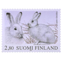 Metsäjänis  postimerkki 2