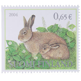 Metsän eläimiä - Metsäjänis  postimerkki 0