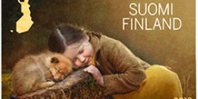 Metsäretki - Tyttö ja koiranpentu postimerkki kotimaa ikimerkki