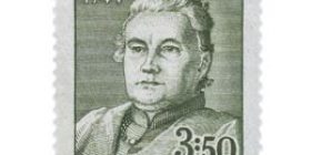 Minna Canthin syntymästä 100 vuotta tummanvihreä postimerkki 3