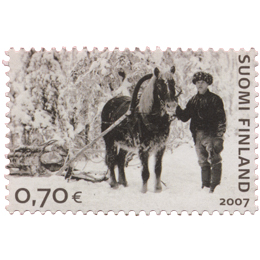 Muistikuvia Suomesta - Tukkimetsässä  postimerkki 0