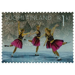 Muodostelmaluistelu  postimerkki 1 luokka