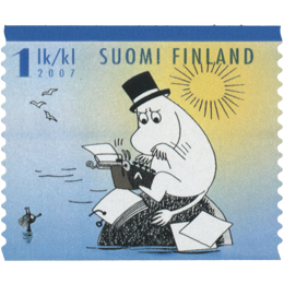 Muumilaakson kesä - Muumipappa  postimerkki 1 luokka