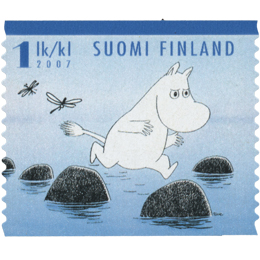 Muumilaakson kesä - Muumipeikko  postimerkki 1 luokka