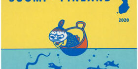 Muumit: Meidän meri - Pikku Myy kelluu kattilassa  postimerkki kotimaa ikimerkki