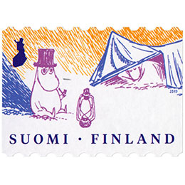 Muumit: neuvoja hyvään elämään - Vapaus  postimerkki kotimaa ikimerkki