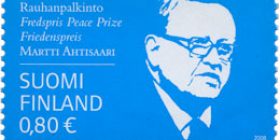 Nobel 2008 Rauhanpalkinto - Martti Ahtisaari  postimerkki 0