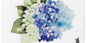Onnenkukkia - Hortensia  postimerkki kotimaa ikimerkki