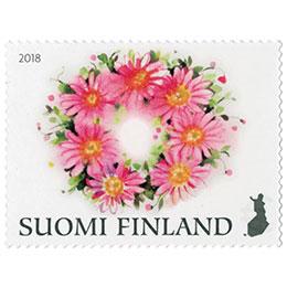 Onnenkukkia - Kukkaseppele  postimerkki kotimaa ikimerkki