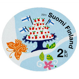 Onnenpuu - Kakku  postimerkki 2 luokka