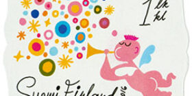 Onnitellen - Amor  postimerkki 1 luokka