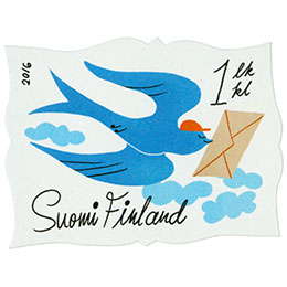 Onnitellen - Kirjekyyhky  postimerkki 1 luokka