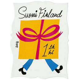 Onnitellen - Lahjapaketti  postimerkki 1 luokka