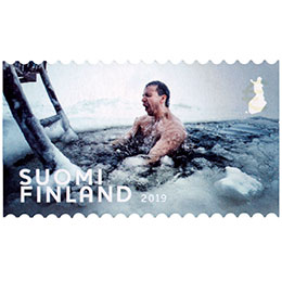 Pakkaspäivä - Avantouinti  postimerkki kotimaa ikimerkki