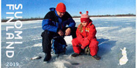 Pakkaspäivä - Pilkintä  postimerkki kotimaa ikimerkki