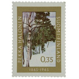Pekka Halosen syntymästä 100 vuotta  postimerkki 0